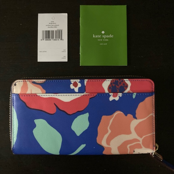 kate spade newbury lane printed neda in cherry floral - Picture 2 of 3
